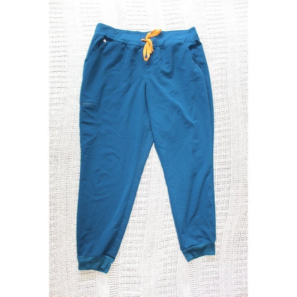Figs Teal Blue Scrubs Zamora Jogger Pants Size XL Medic PO# 2920 Medical Workout